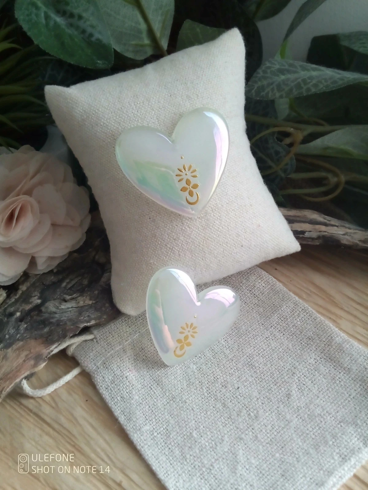 Boucles d'oreilles coeurs lumineux – photo 2